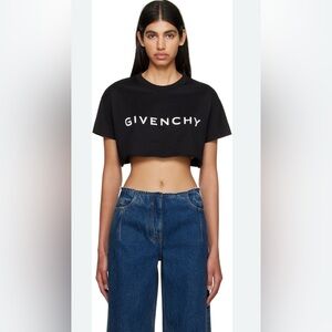 Authentic Givenchy Logo Black Crop Top
Size XS